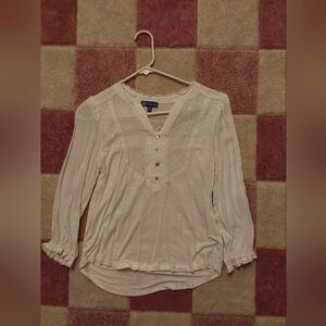 Lucky Brand Cream Lace Blouse